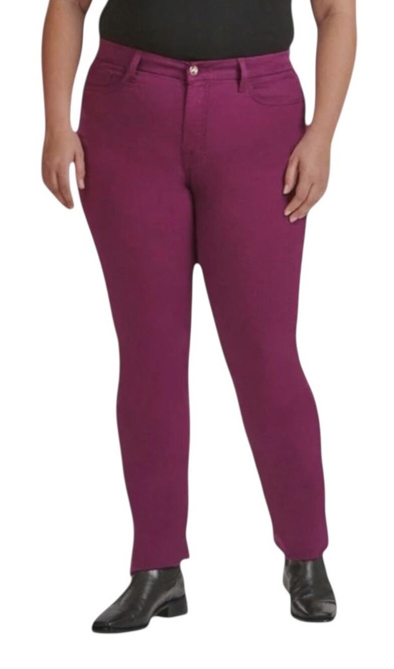 Jen7 Jeans straight leg denim purple size 16